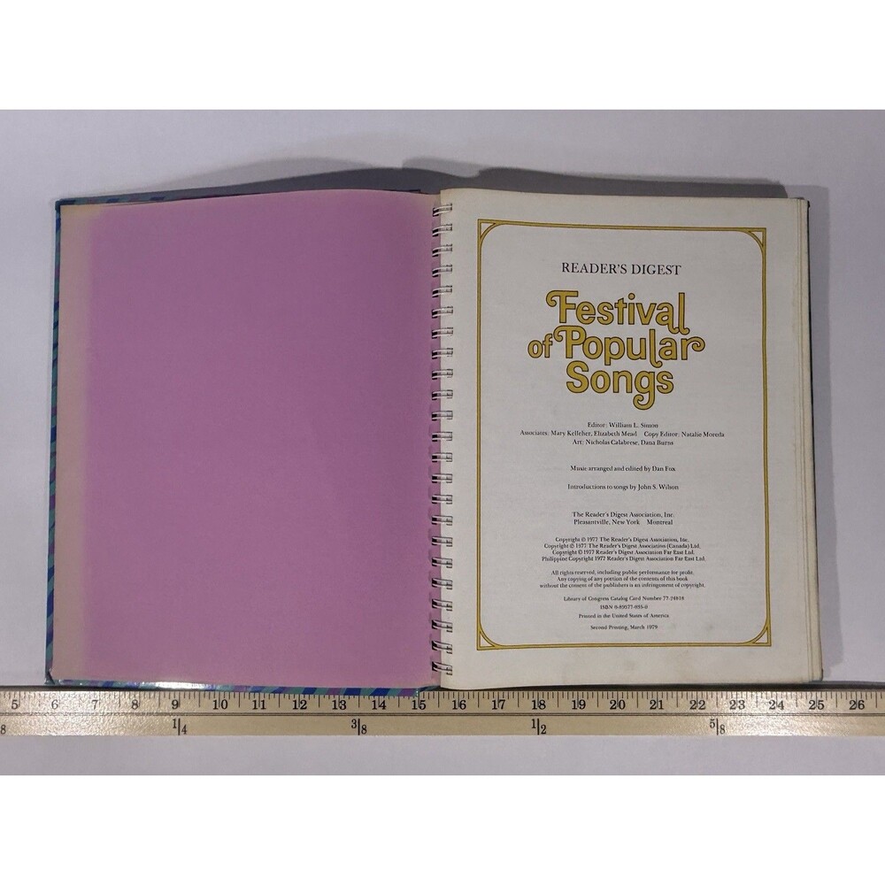 Reader’s Digest Festival of Popular Songs Songbook Piano Sheet Music 1979 VTG - Picture 6 of 8